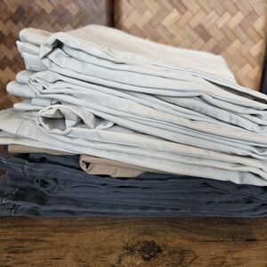 Lands' End Pants Women's Size 10 Fit 2 Khaki Tan Gray Lot‎ of 6 Career Casual